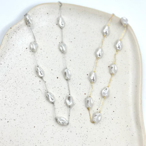 Colar Delicado Pérola Barroca