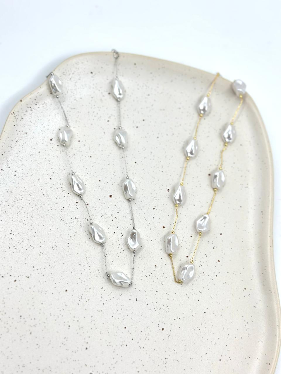 Colar Delicado Pérola Barroca