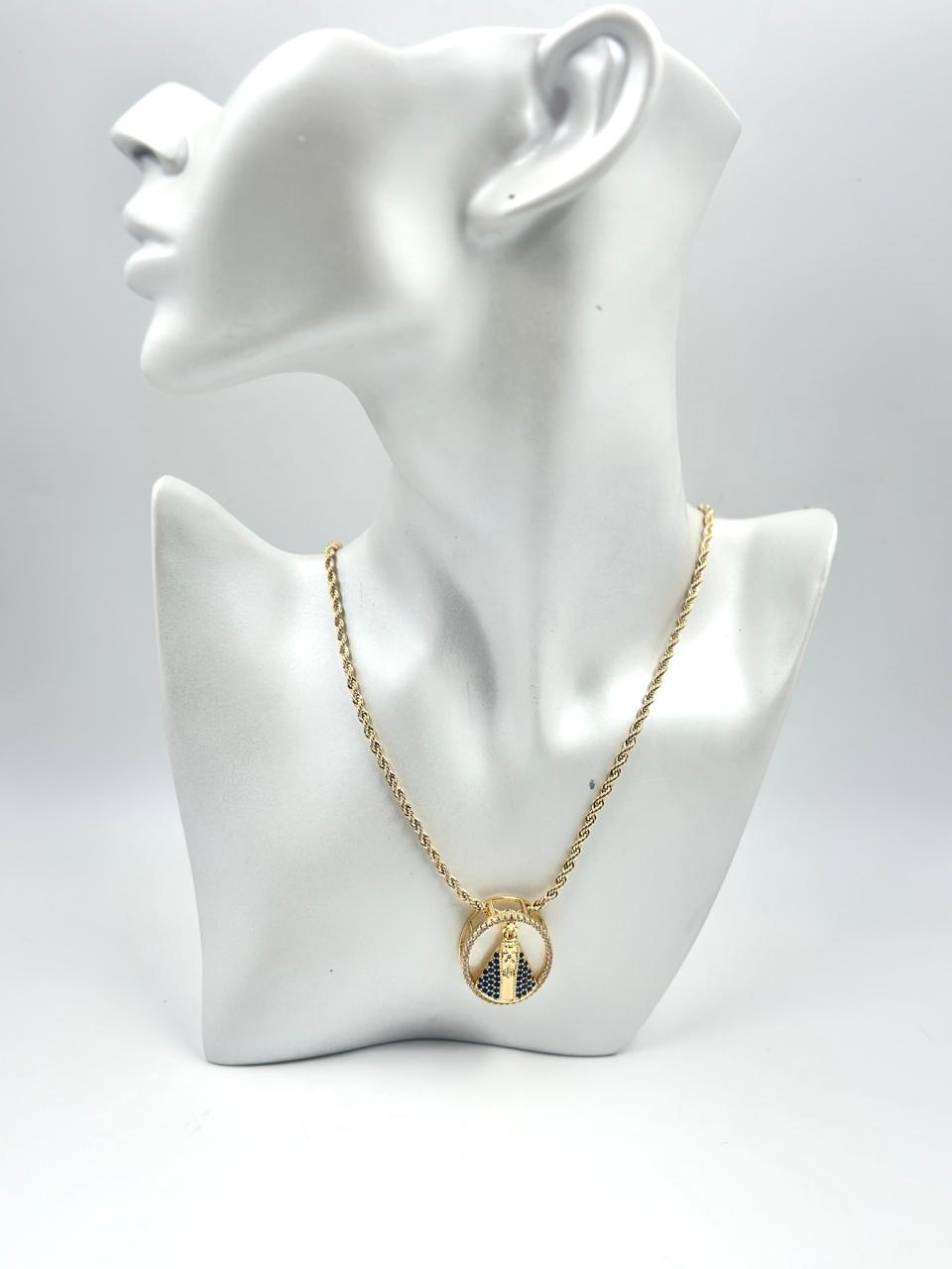 Colar Baiano Com Pingente De Nossa Senhora Aparecida