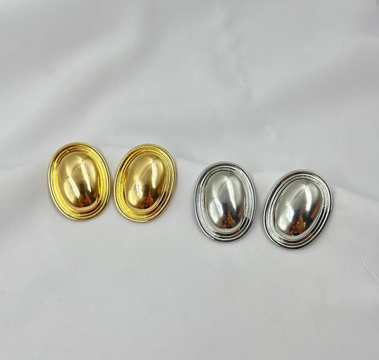 Brinco Orgânico Oval Liso