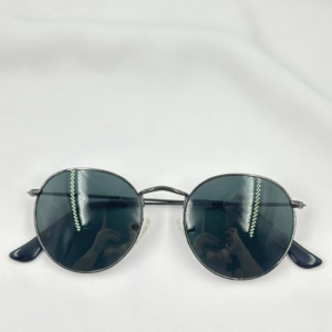 Óculos De Metal Com Design Redondo