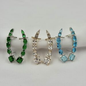 Brinco Ear Cuff com Seis Cristais