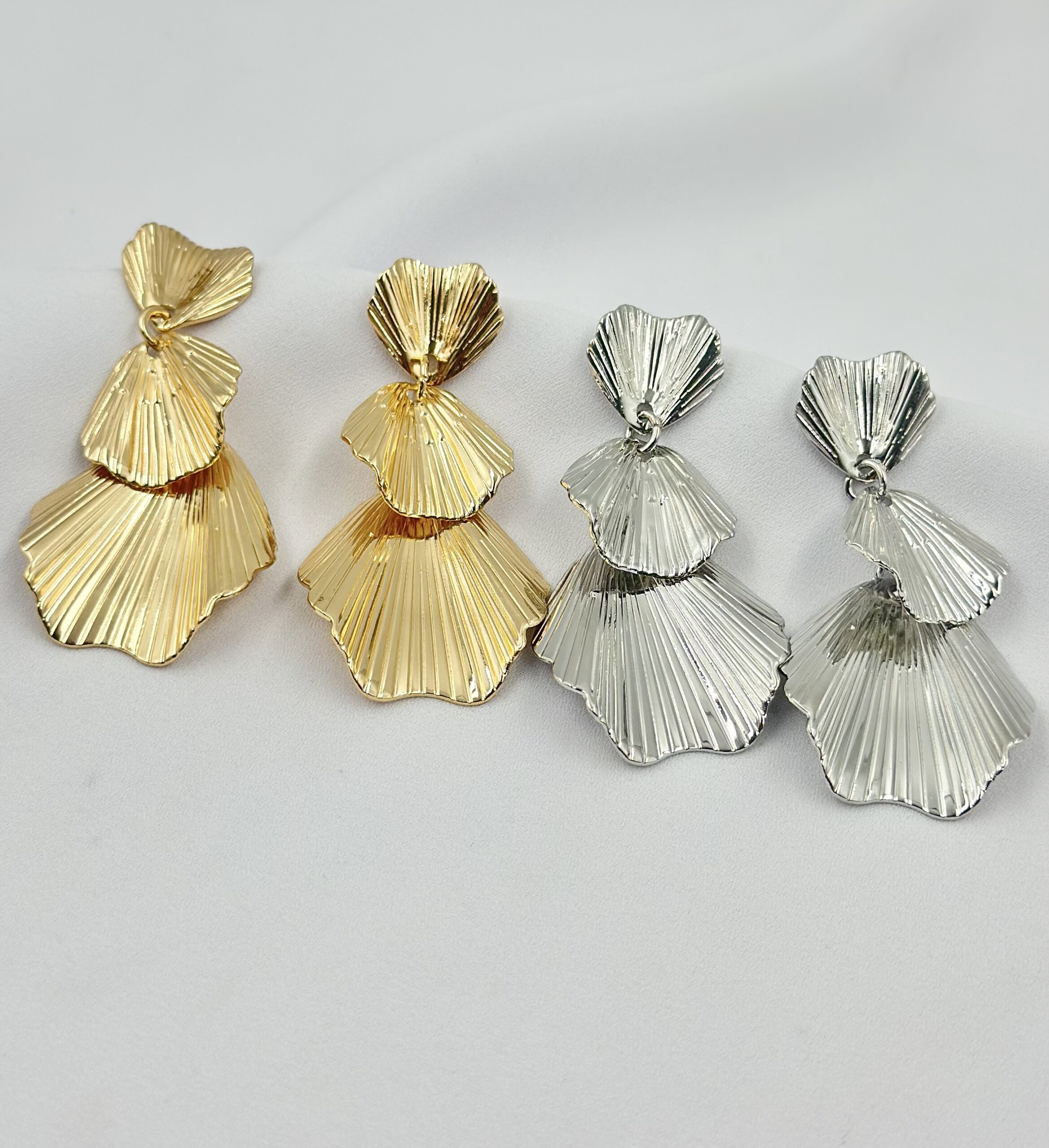 Brinco 03 Leques Texturizados