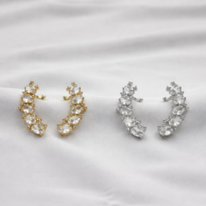 Brinco Ear Cuff 05 Cristais Cravejado