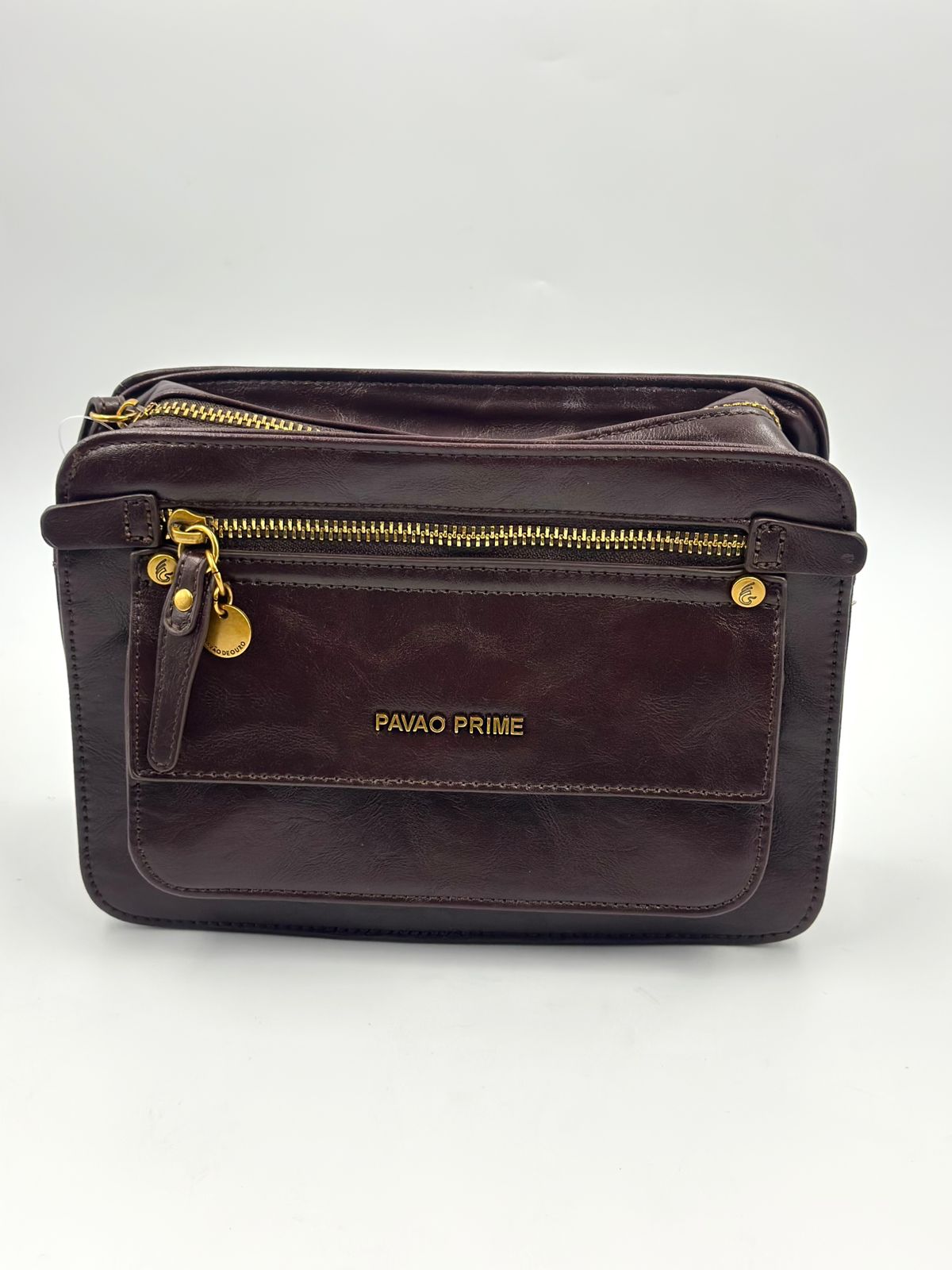 Bolsa Pavão De Ouro Quadrada