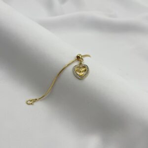 Pulseira Com Pingente De  Coração Do Divino Espírito Santo