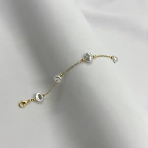 Pulseira De Pérolas Barrocas Espaçadas
