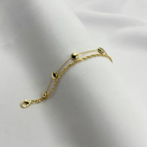 Pulseira Dupla Com Bolinhas