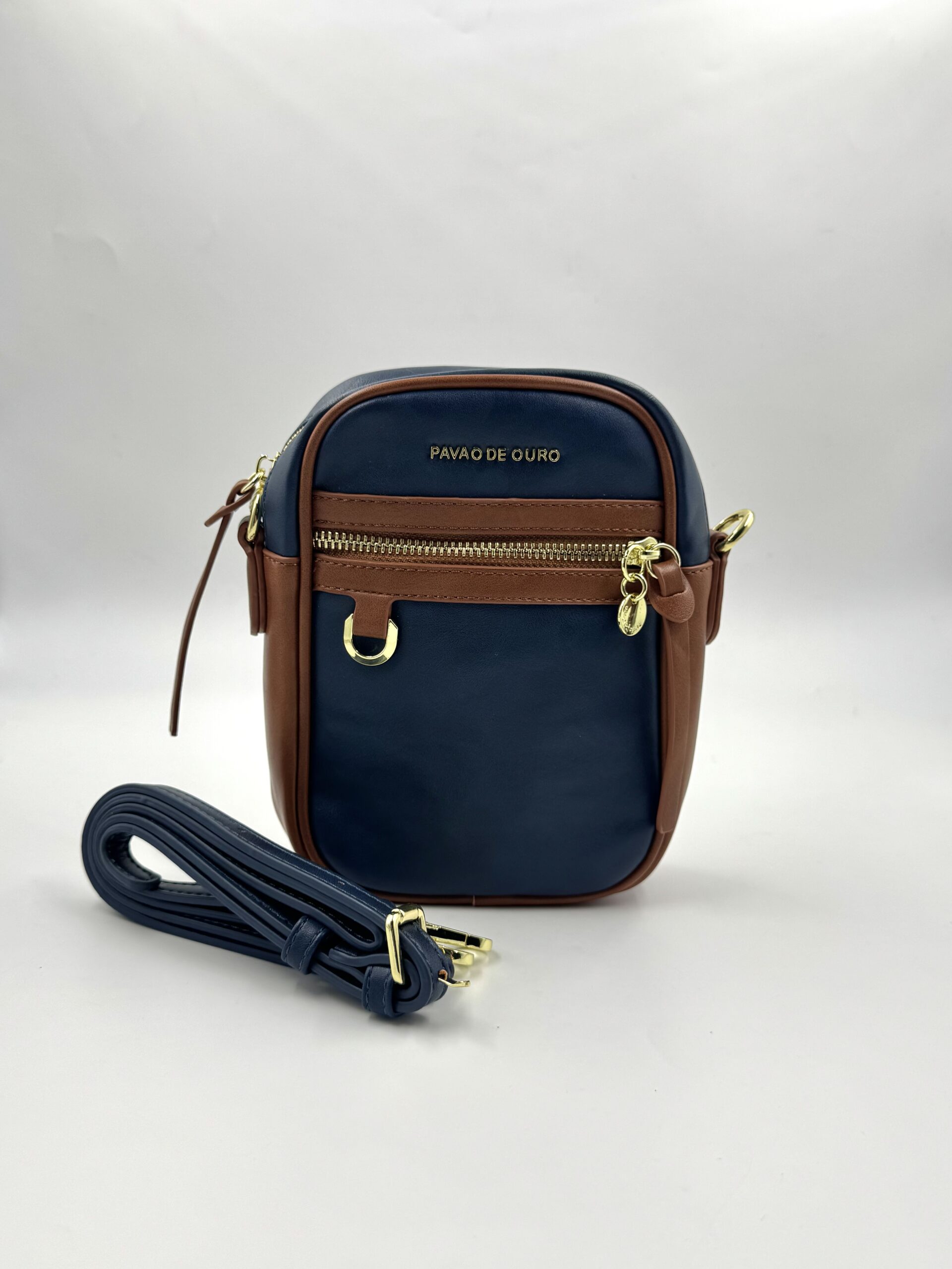 Bolsa Pavão De Ouro Modelo Tiracolo