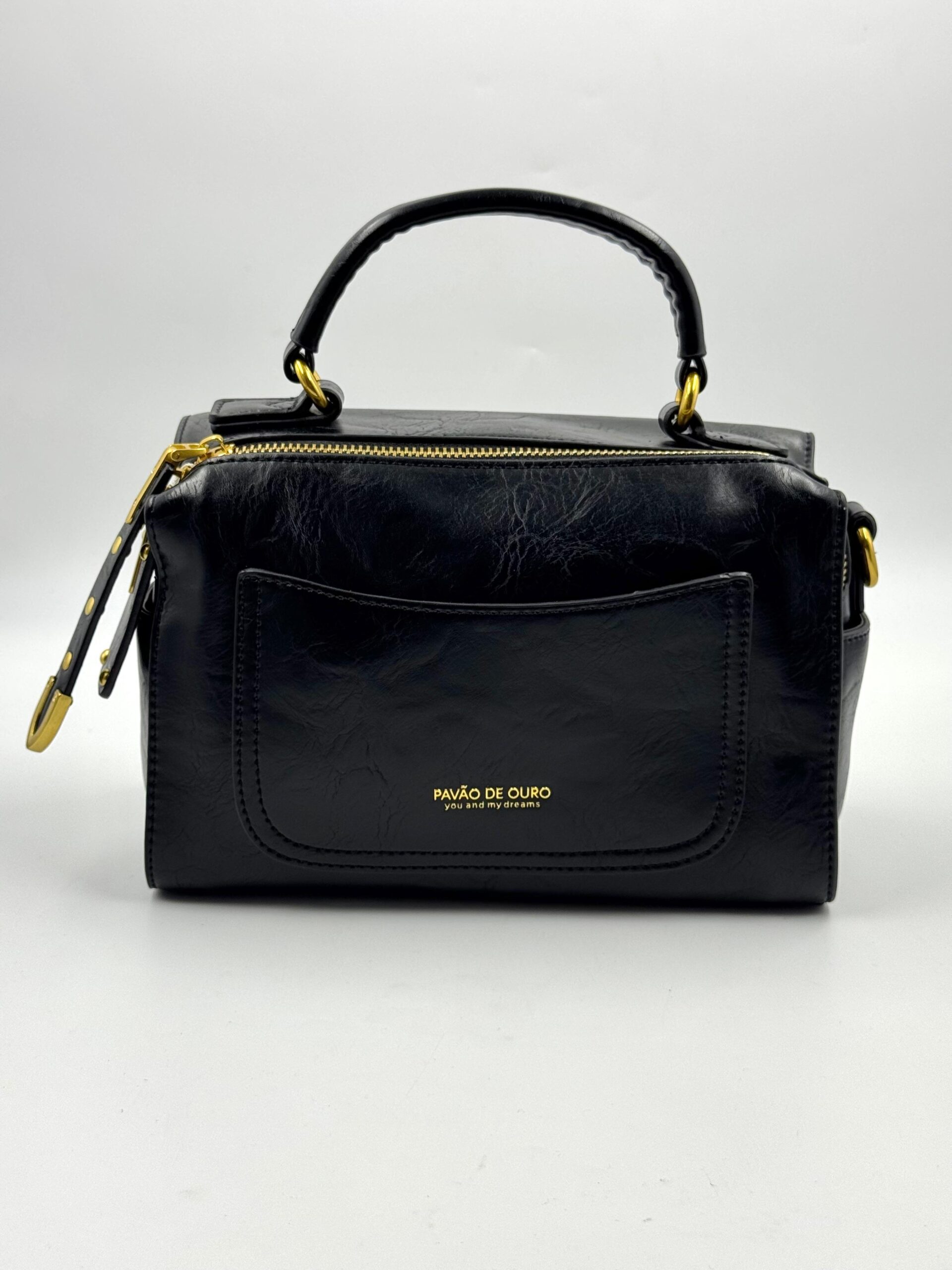Bolsa Pavão De Ouro Modelo Baú