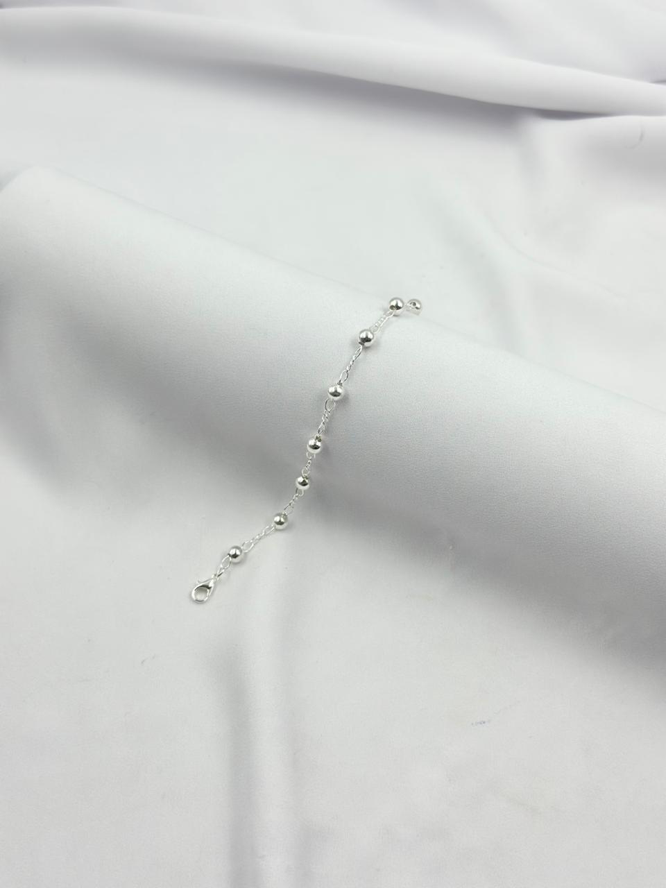 Pulseira Bolinhas Pratas