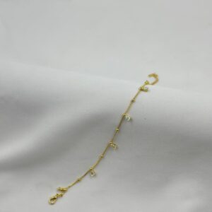 Pulseira Veneziana Com Ponto De Luz