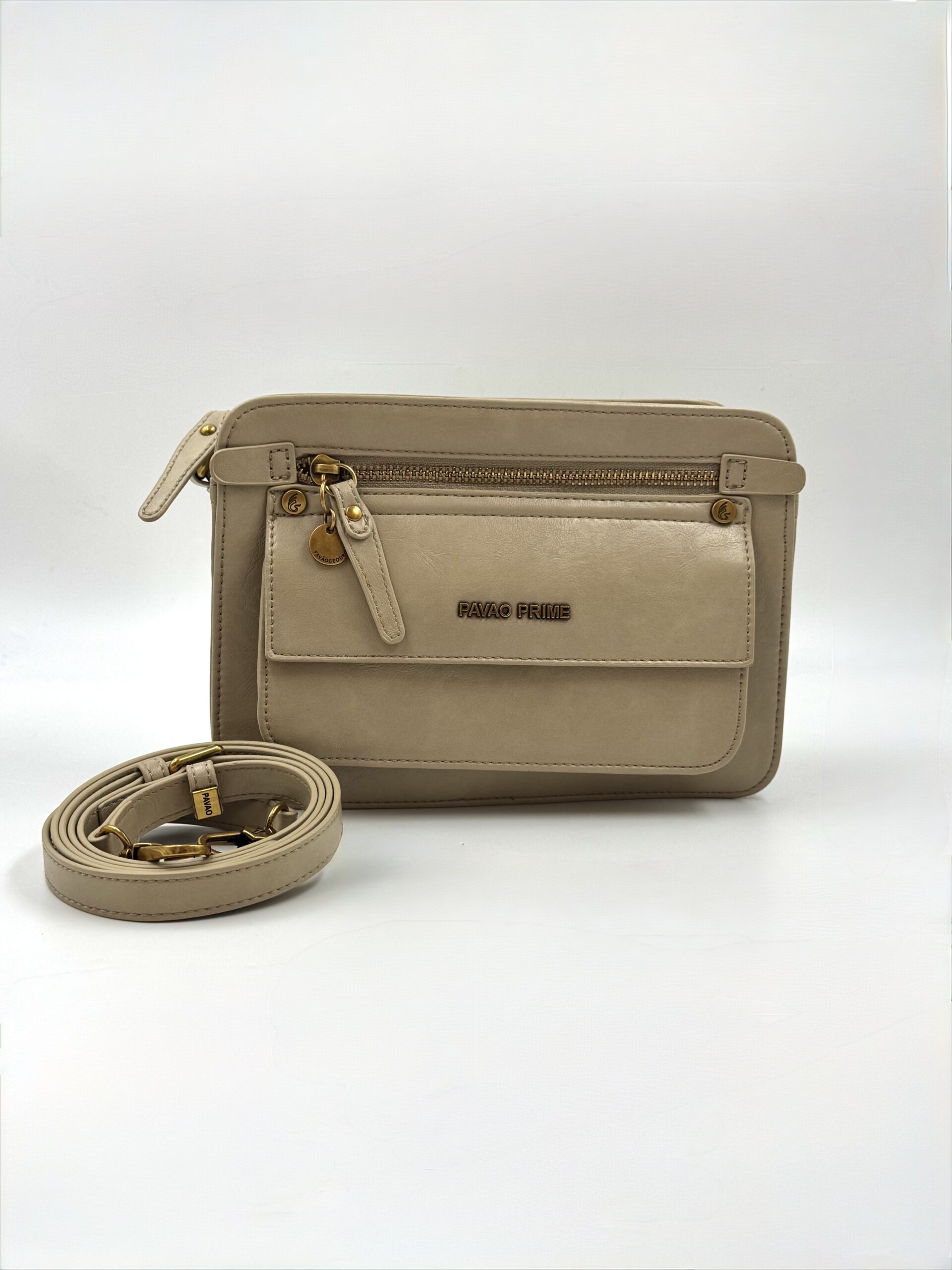 Bolsa Pavão De Ouro Quadrada