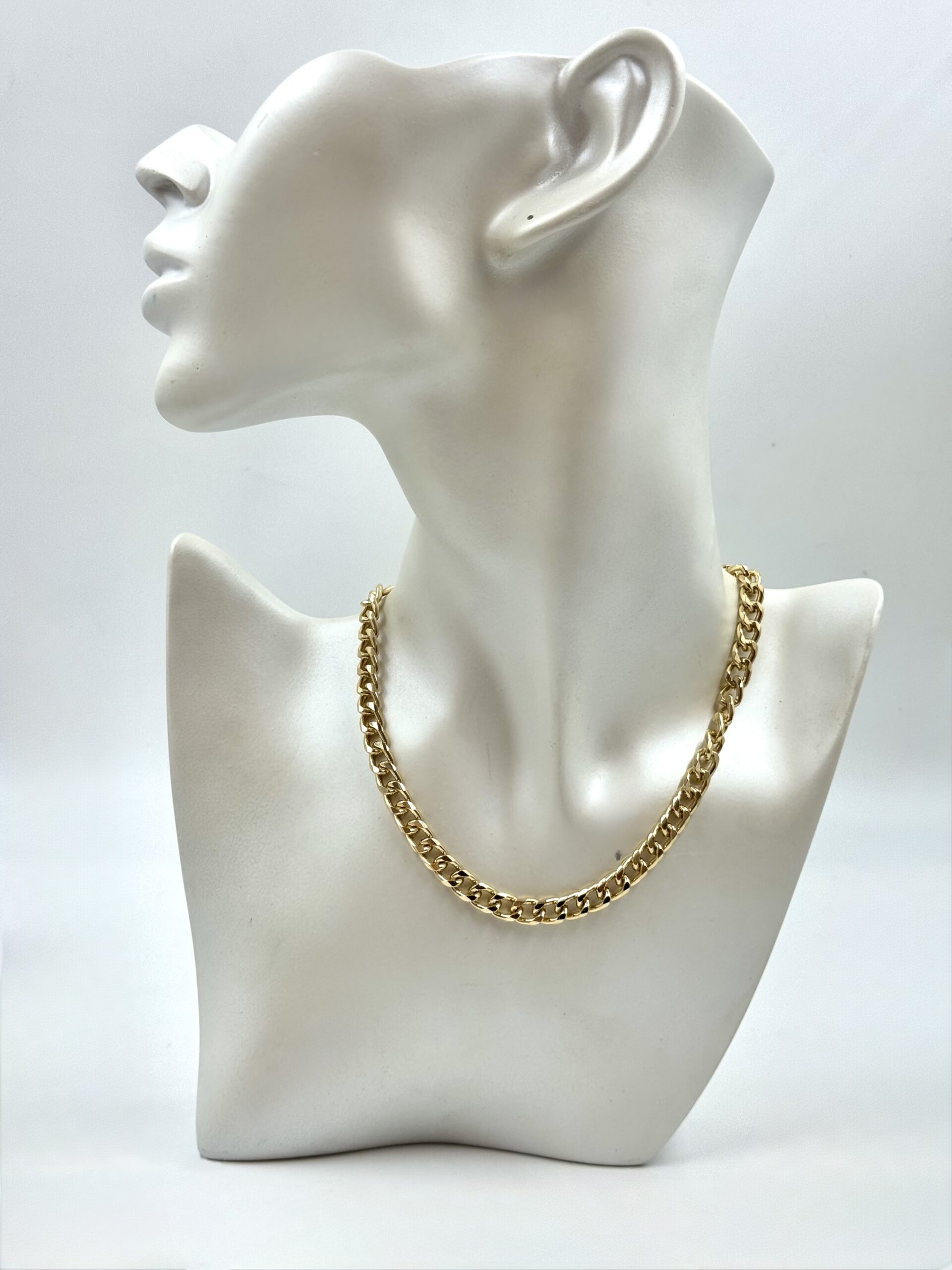 Colar Choker Corrente Com Elo Grumet