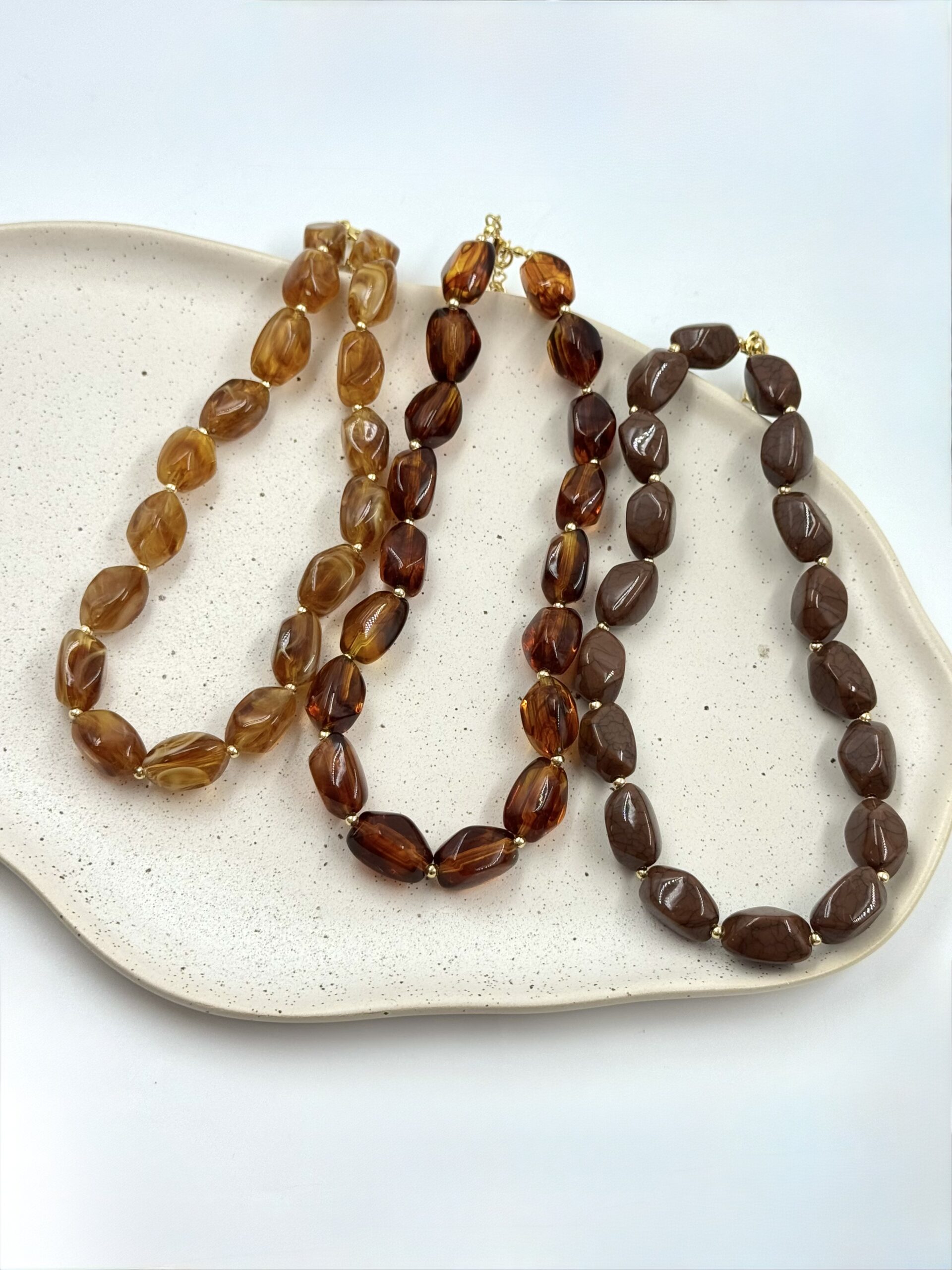 Colar Duplo Corrente Dourada E Pedras