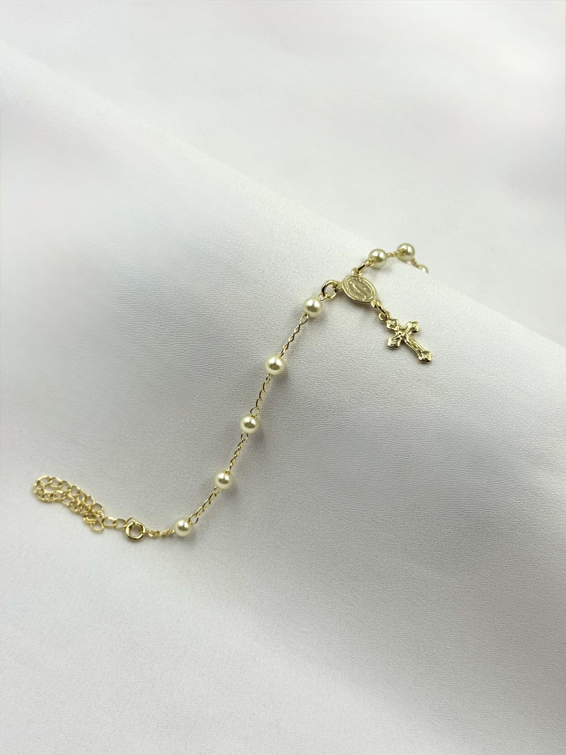 Pulseira Terço Pérola