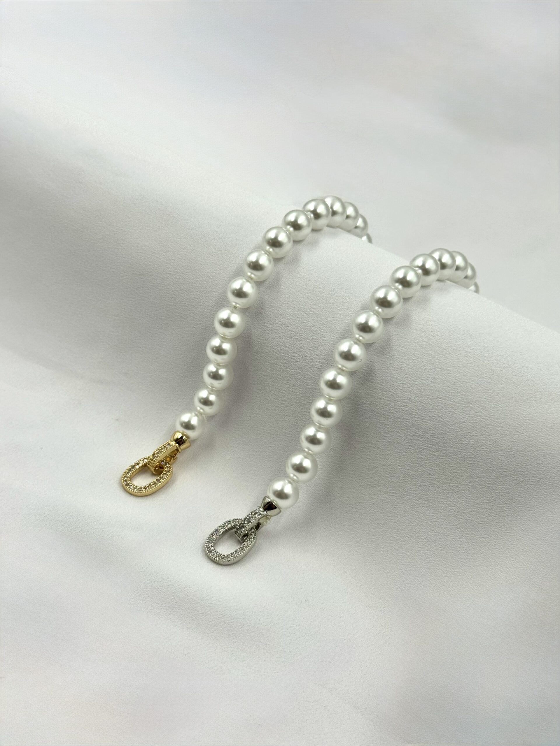 Pulseira Pérolas Elo Cravejado