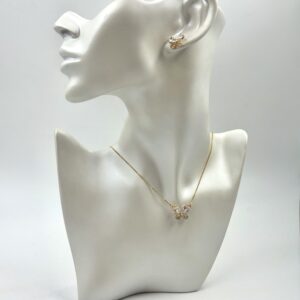 Conjunto Borboleta Cravejada