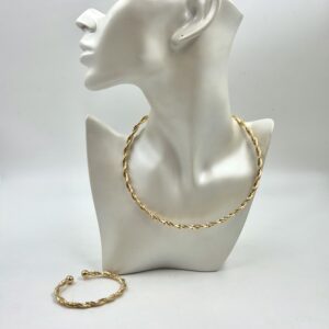 Conjunto Colar e Bracelete Torcido