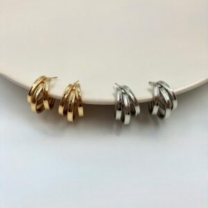 Brinco Argola Tripla Lisa