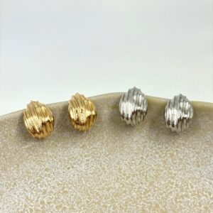 Brinco Argola Gota Texturizada
