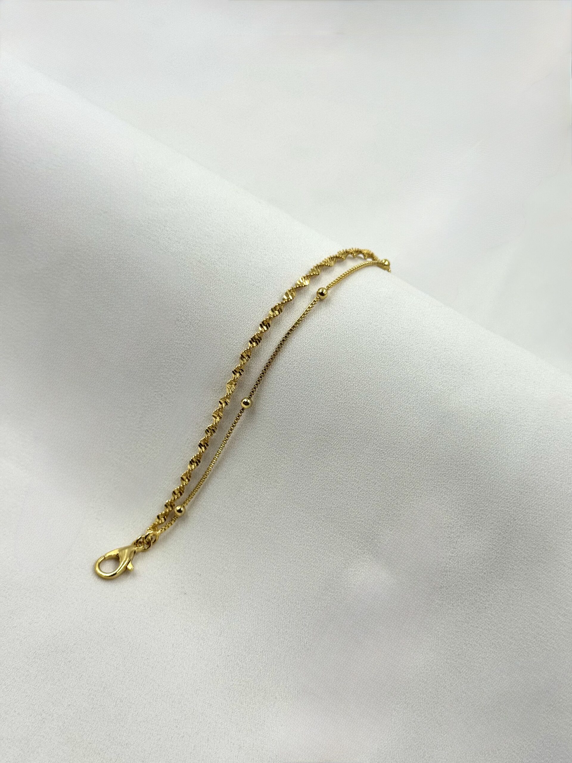 Pulseira Dupla Bolinhas