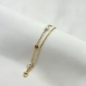 Pulseira Dupla Pérola