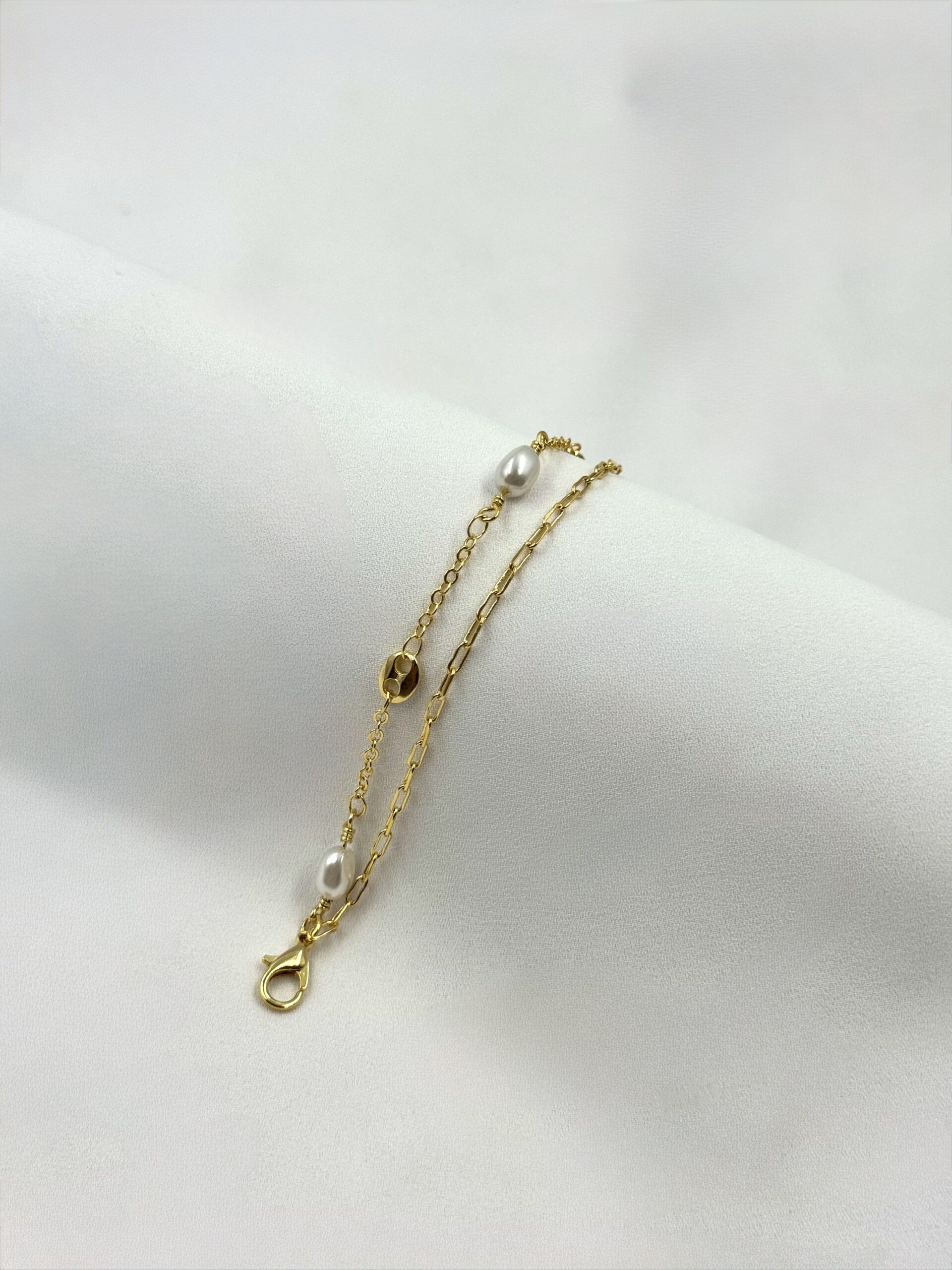 Pulseira Dupla Pérola
