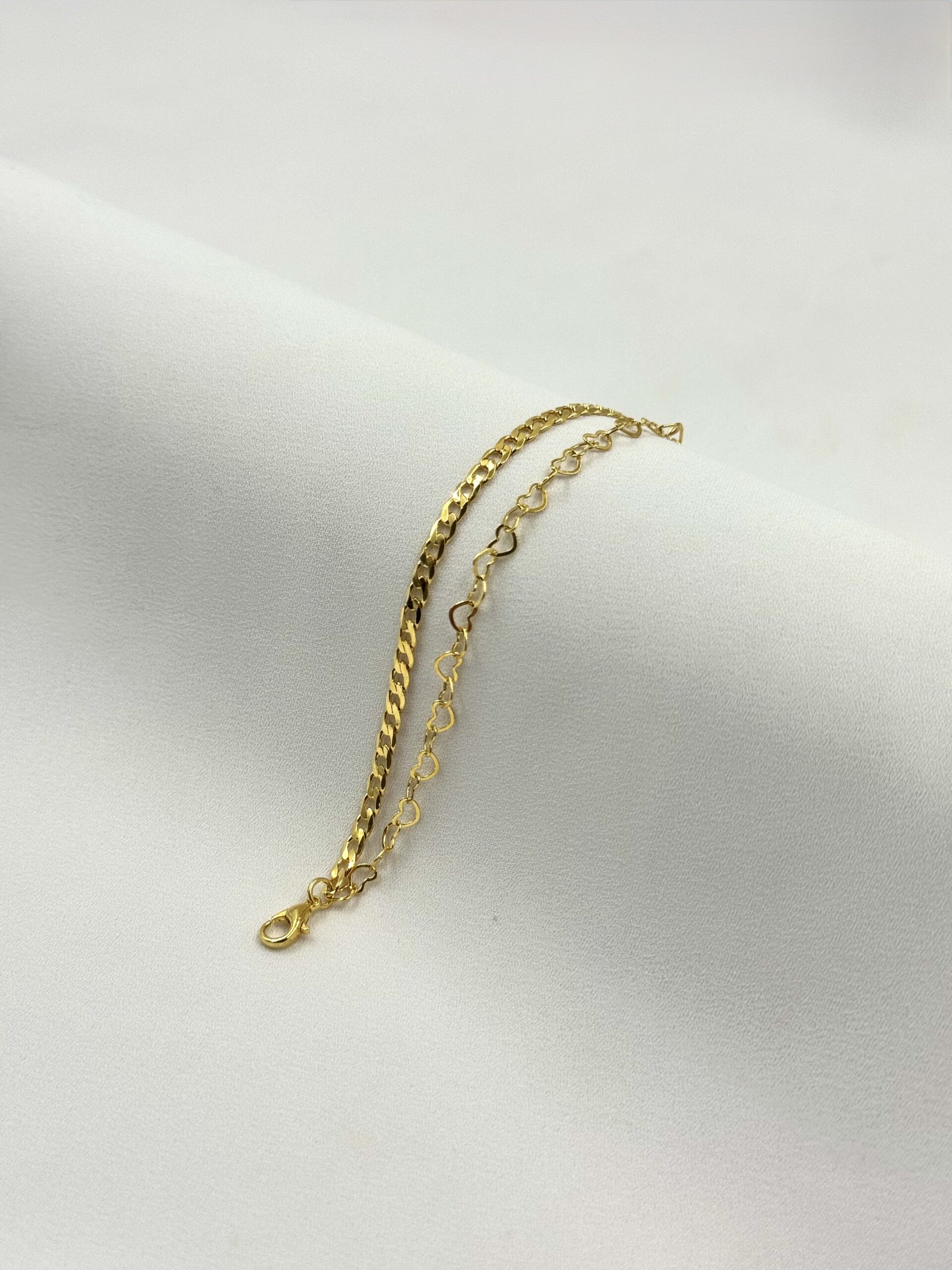 Pulseira Dupla Coração